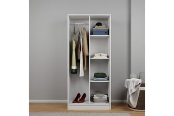 Olera Garderobsskåp 80x180 cm - Vit - Förvaring - Garderober & garderobssystem - Garderobsskåp