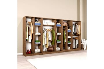 Olera Hörngarderob 340x180 cm - Natur - Förvaring - Garderober & garderobssystem