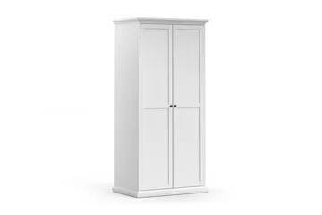 Paris Garderob 96 cm 2 Dörrar - Vit - Förvaring - Garderober & garderobssystem