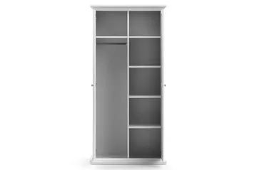 Paris Garderob 96 cm 2 Dörrar - Vit - Förvaring - Garderober & garderobssystem