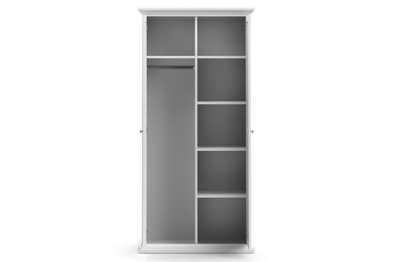 Paris Garderob 96 cm 2 Dörrar - Vit - Förvaring - Garderober & garderobssystem