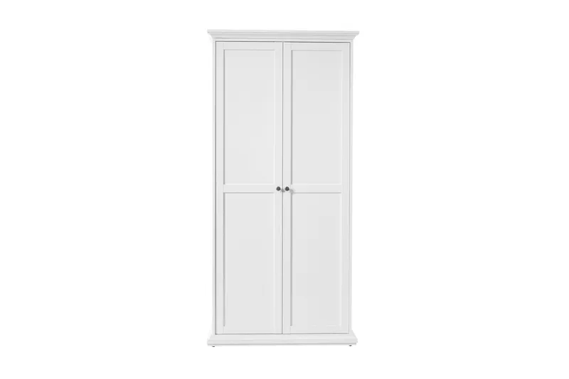 Paris Garderob 96 cm 2 Dörrar - Vit - Förvaring - Garderober & garderobssystem