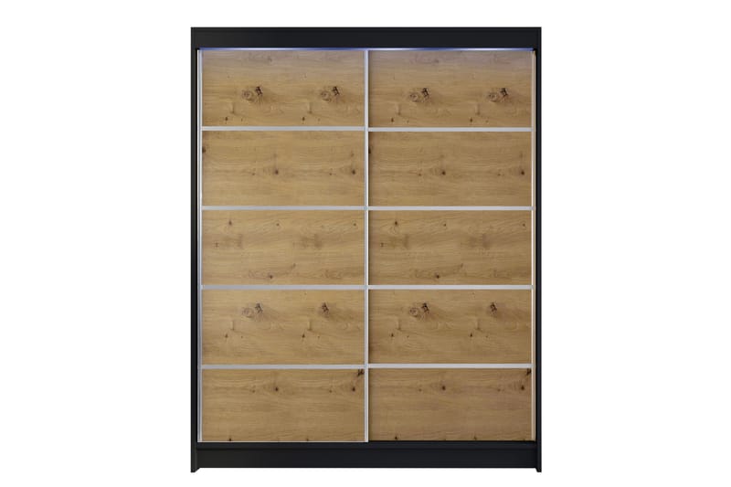 Pickering Garderob 150x200 cm - Svart/Brun - Förvaring - Garderober & garderobssystem