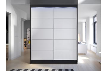 Pickering Garderob 150x200 cm - Svart/Vit - Förvaring - Garderober & garderobssystem