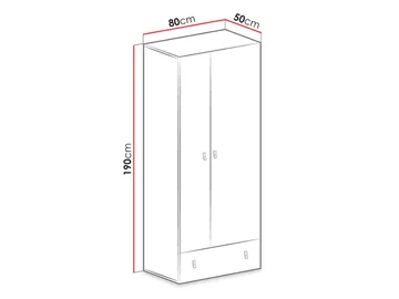 Planeta Garderob 80 cm - Förvaring - Garderober & garderobssystem