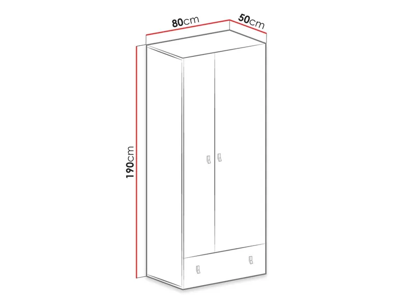 Planeta Garderob 80 cm - Förvaring - Garderober & garderobssystem