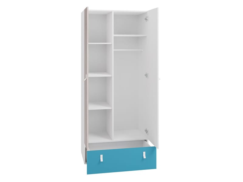 Planeta Garderob med Förvaring 80 cm i Metall - Svart - Förvaring - Garderober & garderobssystem