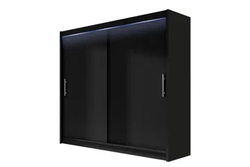 Prag Garderob 180x215 cm i Trä - Svart - Förvaring - Garderober & garderobssystem