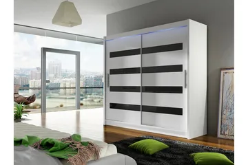 Prag Garderob 180x215 cm - Vit - Förvaring - Garderober & garderobssystem