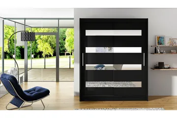 Presto Garderob 58x150 cm - Svart - Förvaring - Garderober & garderobssystem