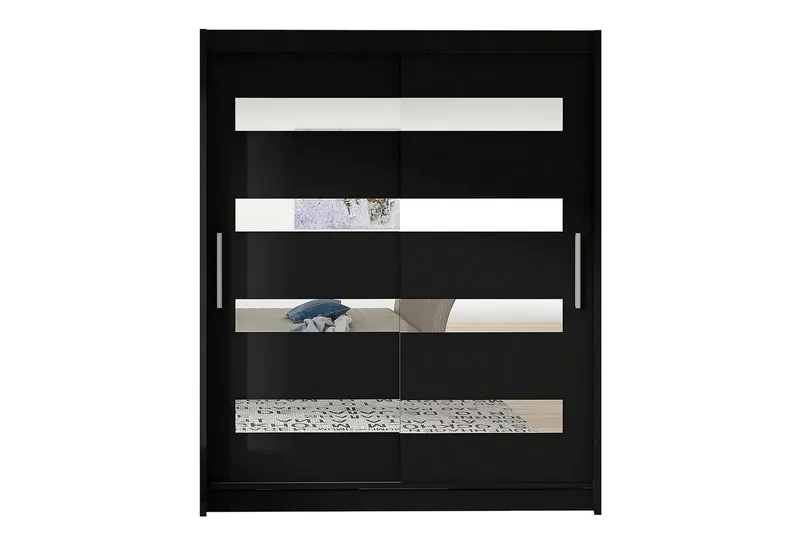 Presto Garderob 58x150 cm - Svart - Förvaring - Garderober & garderobssystem