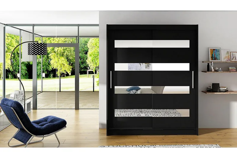 Presto Garderob 58x150 cm - Svart - Förvaring - Garderober & garderobssystem