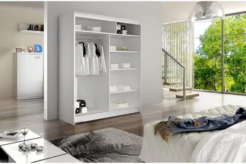 Presto Garderob 58x150 cm - Svart/Vit - Förvaring - Garderober & garderobssystem