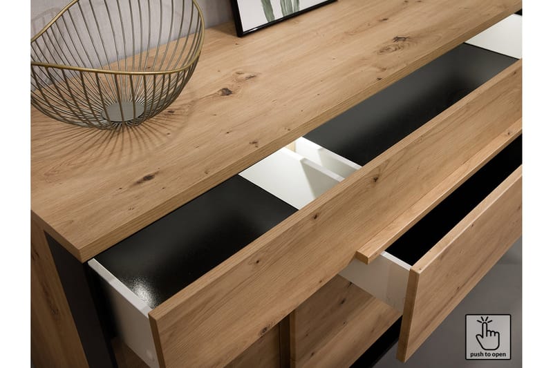 Quant Garderob 50x95 cm - Ek/Svart - Förvaring - Garderober & garderobssystem