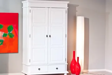 Regina Garderob 116 cm - Vit - Förvaring - Garderober & garderobssystem