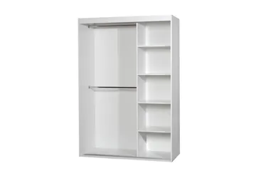 Rejasia Garderob med Spegel 120 cm - Vit - Förvaring - Garderober & garderobssystem