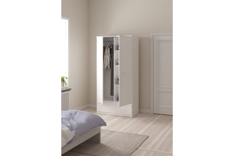 Salomns Garderob 99x201 cm - Vit - Förvaring - Garderober & garderobssystem