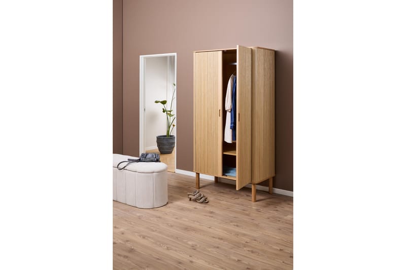 Samay Garderob 100x200 cm - Natur - Förvaring - Garderober & garderobssystem