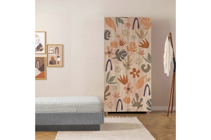 Selalesi Garderob 90x192 cm - Natur - Förvaring - Garderober & garderobssystem