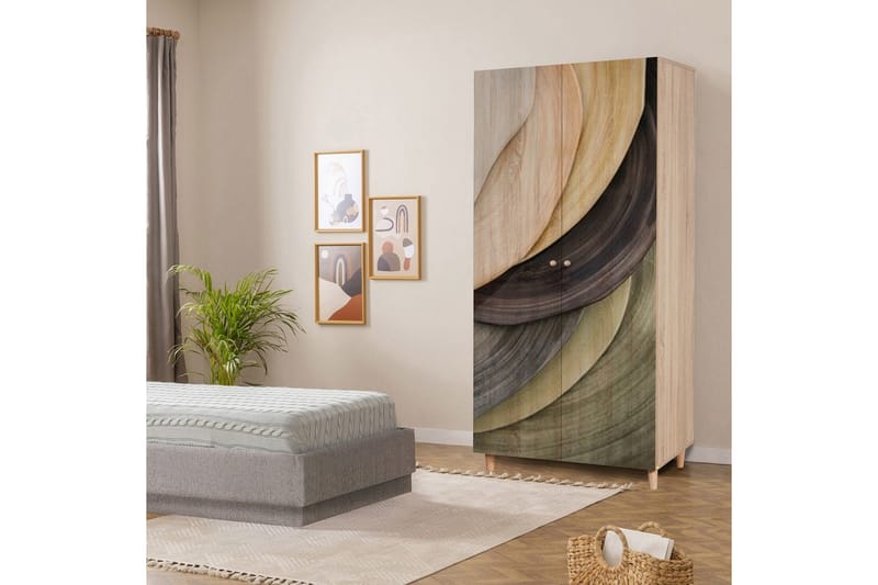 Selalesi Garderob 90x192 cm - Natur - Förvaring - Garderober & garderobssystem