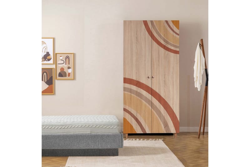 Selalesi Garderob 90x192 cm - Natur - Förvaring - Garderober & garderobssystem