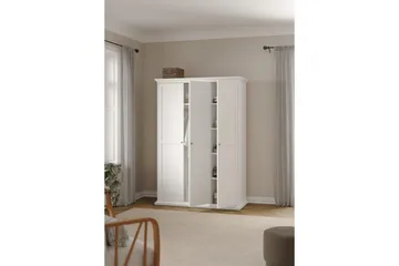 Shoiba Garderob 138,8x200,6 cm - Vit - Förvaring - Garderober & garderobssystem