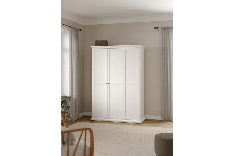 Shoiba Garderob 138,8x200,6 cm - Vit - Förvaring - Garderober & garderobssystem