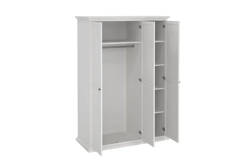 Shoiba Garderob 138,8x200,6 cm - Vit - Förvaring - Garderober & garderobssystem