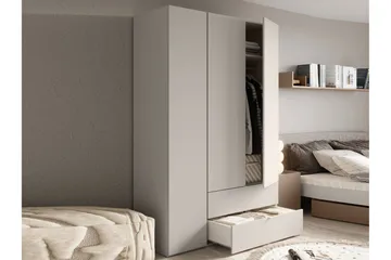 Sigmana Garderob 130x201 cm - Brun - Förvaring - Garderober & garderobssystem