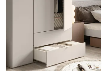 Sigmana Garderob 130x201 cm - Brun - Förvaring - Garderober & garderobssystem