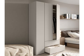 Sigmana Garderob 130x201 cm - Ljusgrå - Förvaring - Garderober & garderobssystem