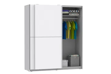 Slosser Garderob 170x191 cm - Extra Vit - Förvaring - Garderober & garderobssystem