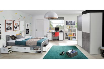 Slosser Garderob 170x191 cm - Grå - Förvaring - Garderober & garderobssystem