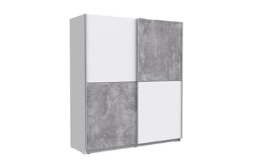 Slosser Garderob 170x191 cm - Grå - Förvaring - Garderober & garderobssystem