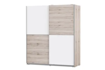 Slosser Garderob 170x191 cm - Ljusbrun - Förvaring - Garderober & garderobssystem