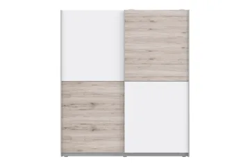 Slosser Garderob 170x191 cm - Ljusbrun - Förvaring - Garderober & garderobssystem