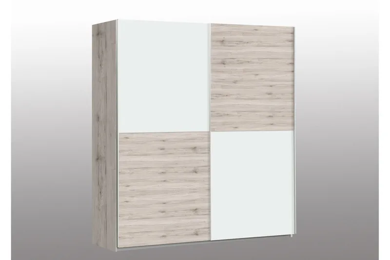 Slosser Garderob 170x191 cm - Ljusbrun - Förvaring - Garderober & garderobssystem