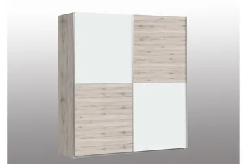 Slosser Garderob 170x191 cm - Ljusbrun - Förvaring - Garderober & garderobssystem