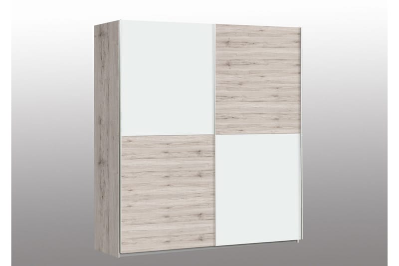 Slosser Garderob 170x191 cm - Ljusbrun - Förvaring - Garderober & garderobssystem