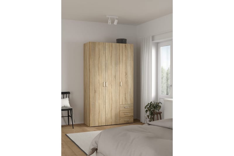 Space Garderob 116x200 cm - Natur - Förvaring - Garderober & garderobssystem