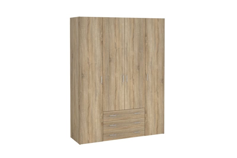 Space Garderob 154x200 cm - Natur - Förvaring - Garderober & garderobssystem