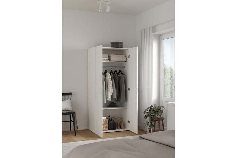 Space Garderob 78x175 cm - Vit - Förvaring - Garderober & garderobssystem