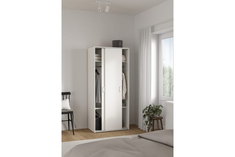 Space Garderob 78x175 cm - Vit - Förvaring - Garderober & garderobssystem