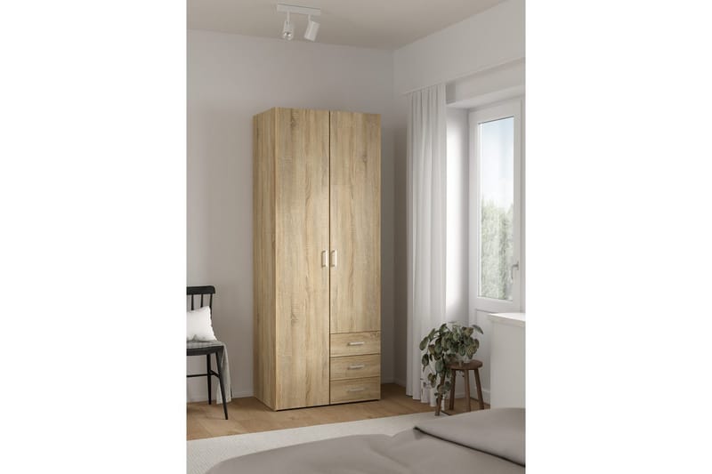 Space Garderob 78x200 cm - Natur - Förvaring - Garderober & garderobssystem