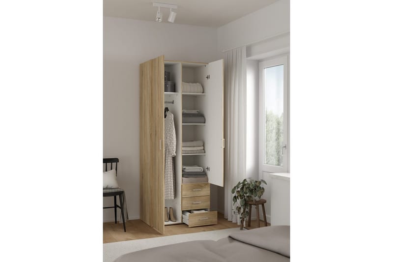 Space Garderob 78x200 cm - Natur - Förvaring - Garderober & garderobssystem