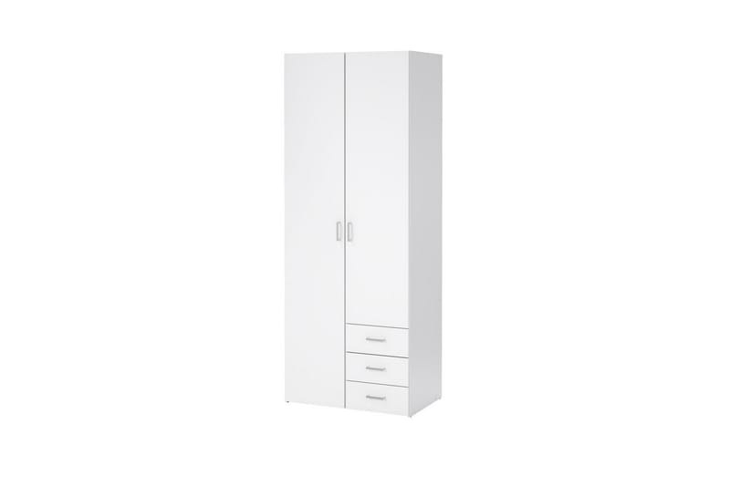 Space Garderob 78x200 cm - Vit - Förvaring - Garderober & garderobssystem