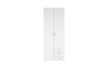 Space Garderob 78x200 cm - Vit - Förvaring - Garderober & garderobssystem