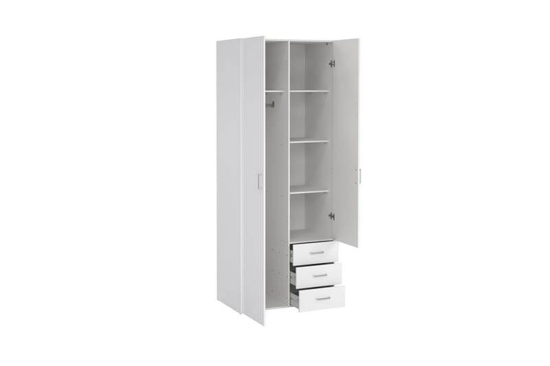 Space Garderob 78x200 cm - Vit - Förvaring - Garderober & garderobssystem