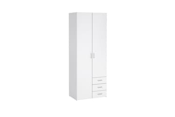 Space Garderob 78x200 cm - Vit - Förvaring - Garderober & garderobssystem