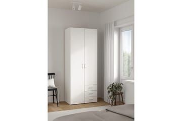 Space Garderob 78x200 cm - Vit - Förvaring - Garderober & garderobssystem